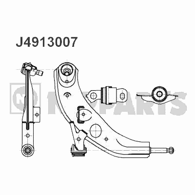 Рычаг подвески NIPPARTS J4913007