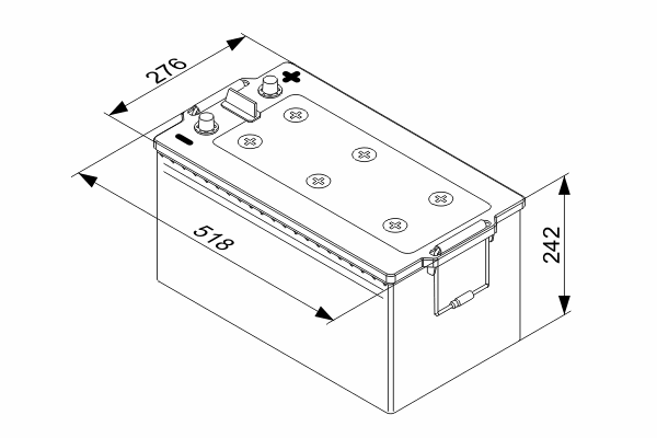 Аккумулятор BOSCH 0 092 T40 800 T4