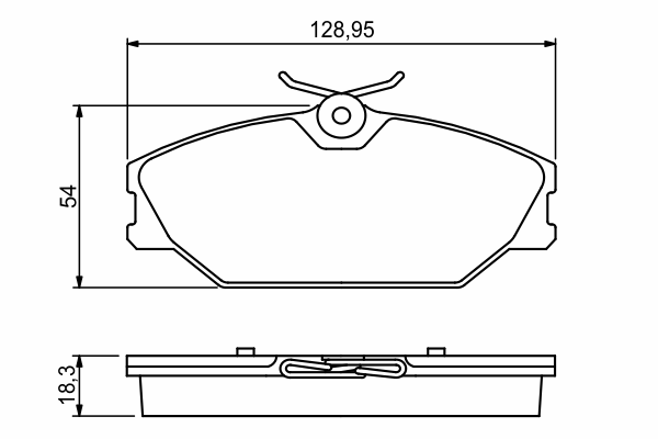 Тормозные колодки BOSCH 0 986 494 024