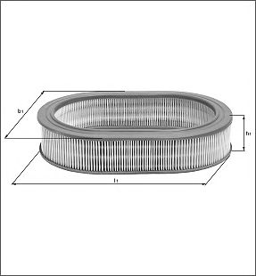 Повітряний фільтр KNECHT LX 1042