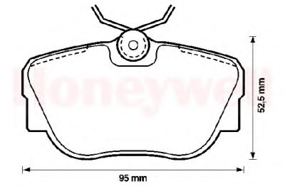 Тормозные колодки JURID 571352D