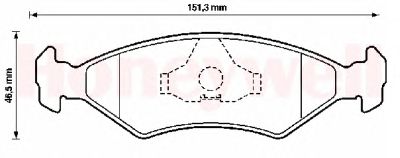 Тормозные колодки JURID 571536D
