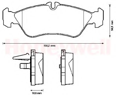 Тормозные колодки JURID 571910J