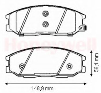 Тормозные колодки JURID 572453J