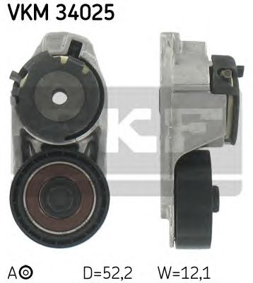 Натяжной ролик поликлинового ремня SKF VKM 34025