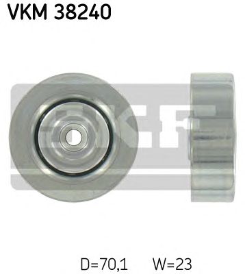 Направляющий / паразитный ролик  поликлинового ремня SKF VKM 38240