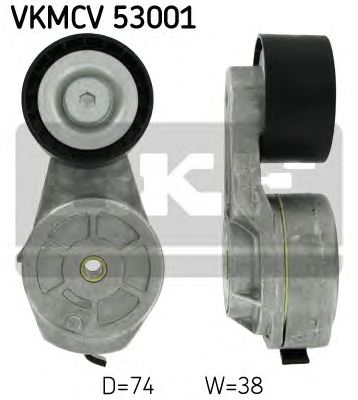 Натяжной ролик поликлинового ремня SKF VKMCV 53001