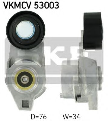 Натяжной ролик поликлинового ремня SKF VKMCV 53003