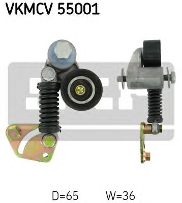 Натяжной ролик поликлинового ремня SKF VKMCV 55001