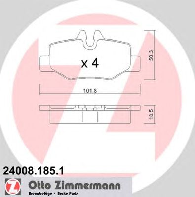 Тормозные колодки ZIMMERMANN 24008.185.1