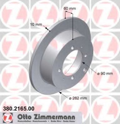 Тормозной диск ZIMMERMANN 380.2165.00