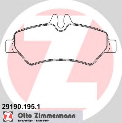 Тормозные колодки ZIMMERMANN 29190.195.1
