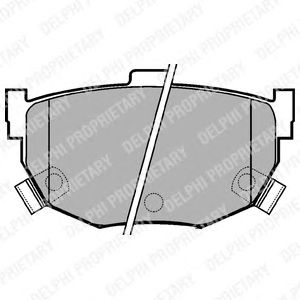 Тормозные колодки DELPHI LP1073