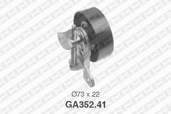 Натяжной ролик поликлинового ремня SNR GA352.41