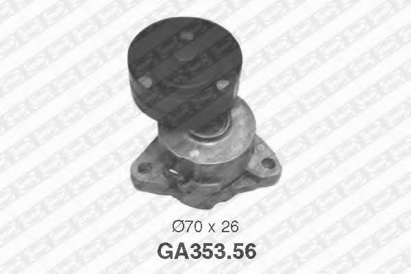 Натяжной ролик поликлинового ремня SNR GA353.56