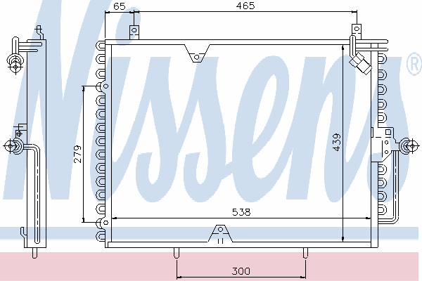 Радиатор кондиционера NISSENS 94162