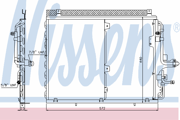 Радиатор кондиционера NISSENS 94378