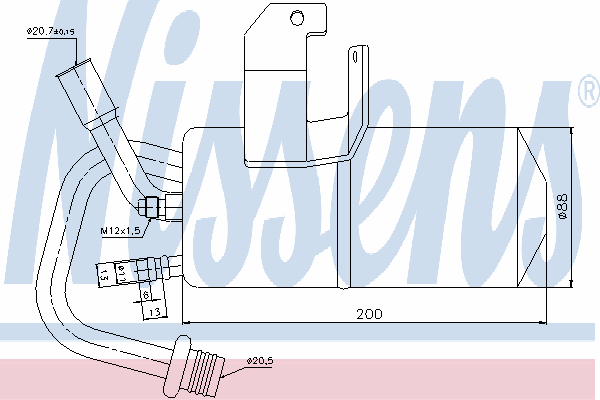 Осушитель кондиционера NISSENS 95317