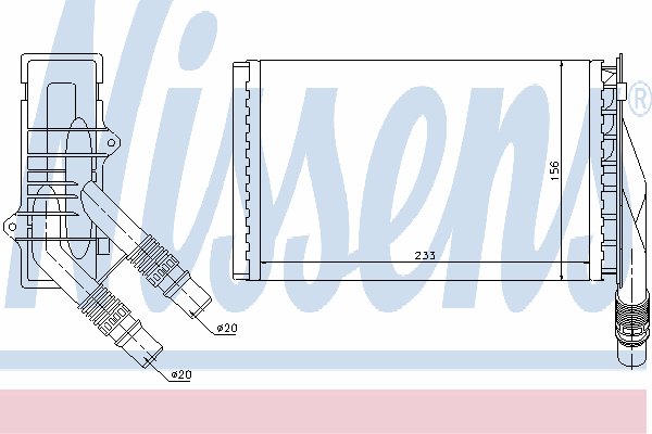 Радиатор отопителя NISSENS 72985