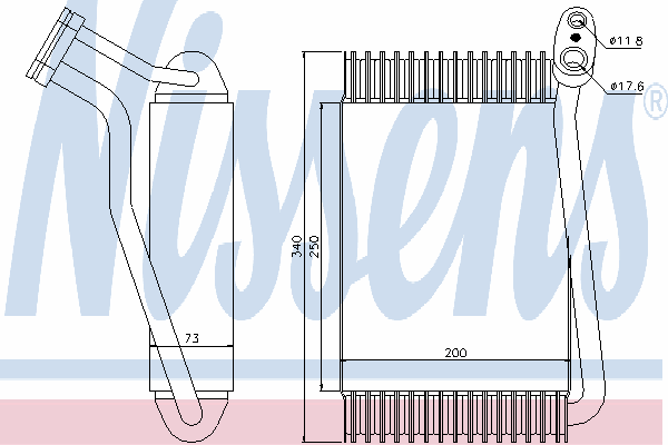 Испаритель кондиционера NISSENS 92143