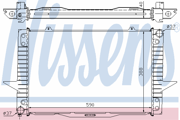 Радиатор охлаждения NISSENS 65536A