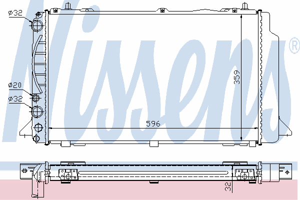 Радиатор охлаждения NISSENS 60465A