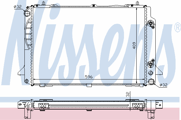 Радиатор охлаждения NISSENS 60469A
