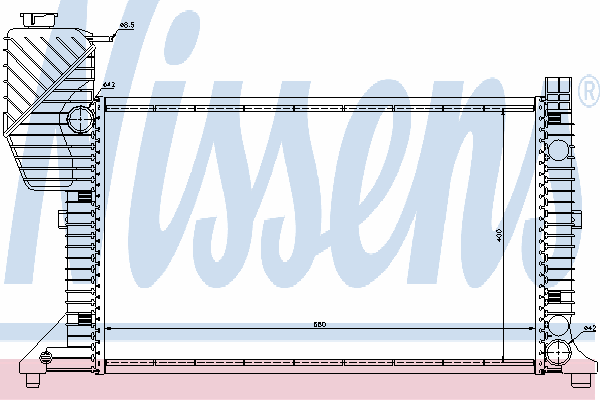Радиатор охлаждения NISSENS 62664A