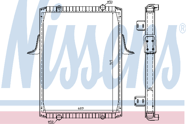 Радиатор охлаждения NISSENS 63821A