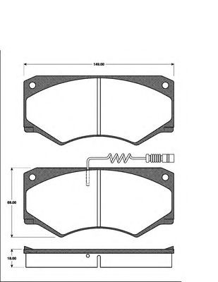 Тормозные колодки NK 223317
