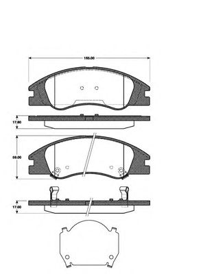 Тормозные колодки NK 223517