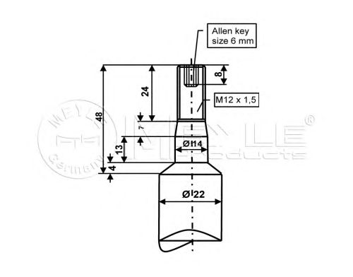 Амортизатор MEYLE 326 624 0008