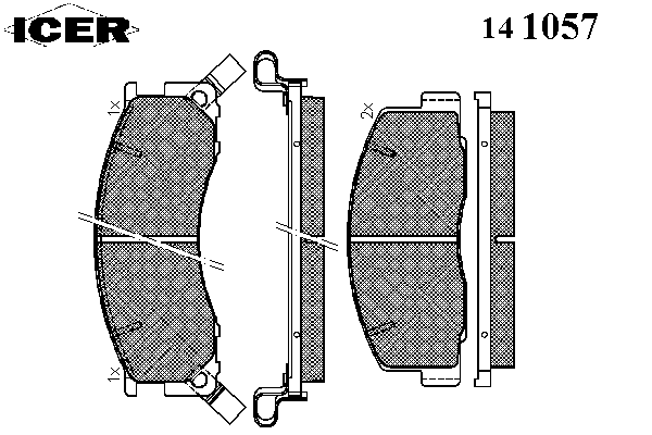 Тормозные колодки ICER 141057