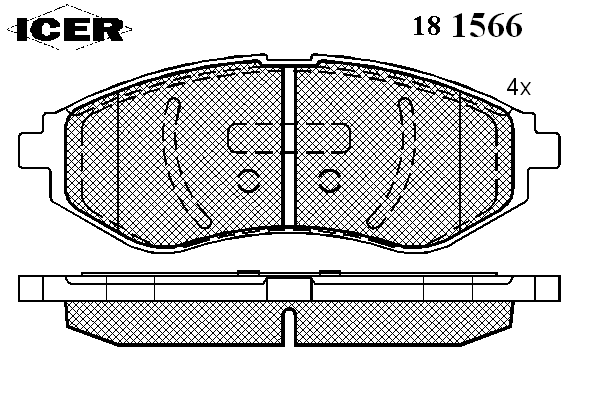 Тормозные колодки ICER 181566