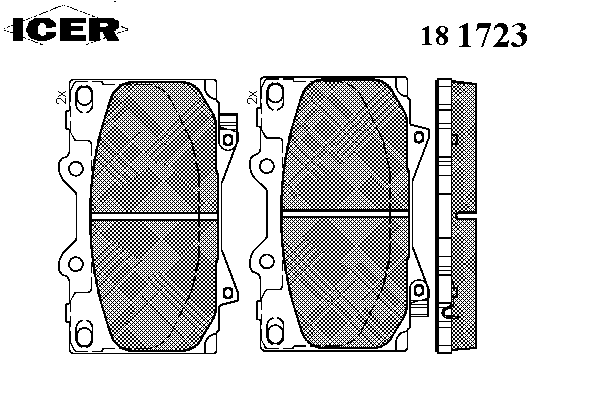 Тормозные колодки ICER 181723