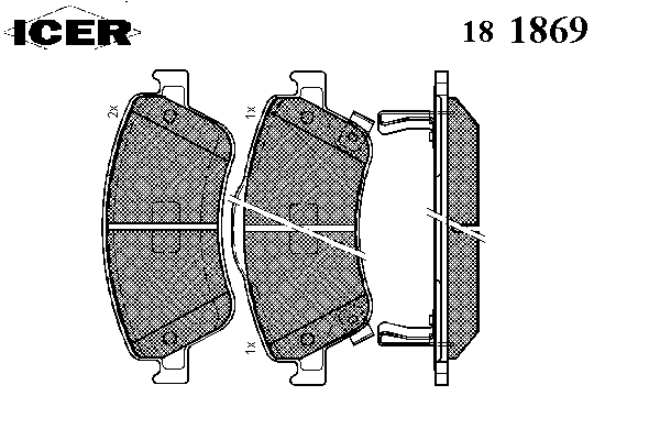 Тормозные колодки ICER 181869