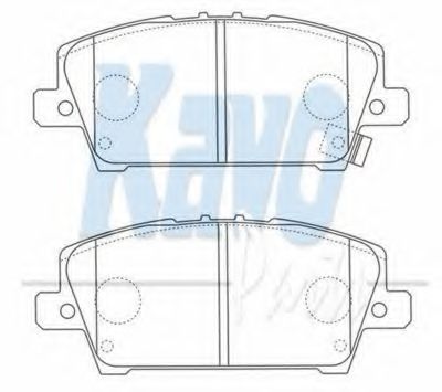 Тормозные колодки KAVO PARTS BP-2050