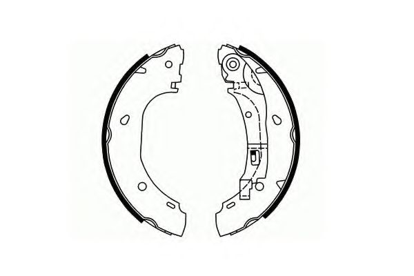 Тормозные колодки ручника SCT SS 550