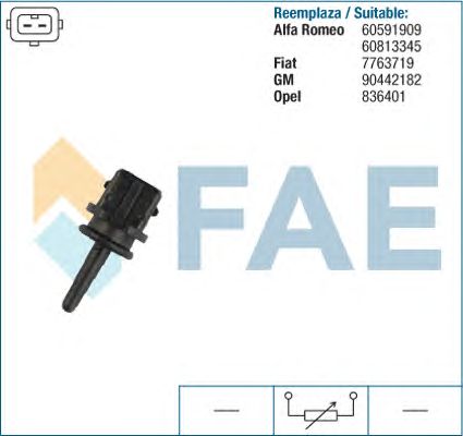 Датчик FAE 33221 (температура впускаемого воздуха, охлаждающей жидкости)