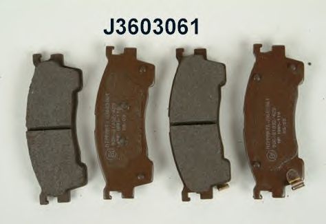 Тормозные колодки NIPPARTS J3603061