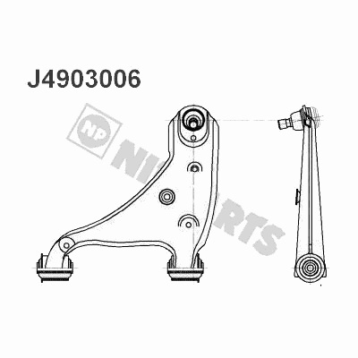 Рычаг подвески NIPPARTS J4903006