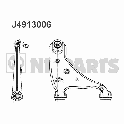 Рычаг подвески NIPPARTS J4913006