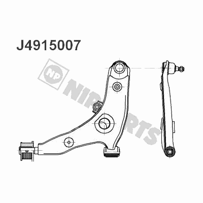 Рычаг подвески NIPPARTS J4915007