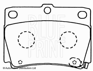Тормозные колодки BLUE PRINT ADC44248