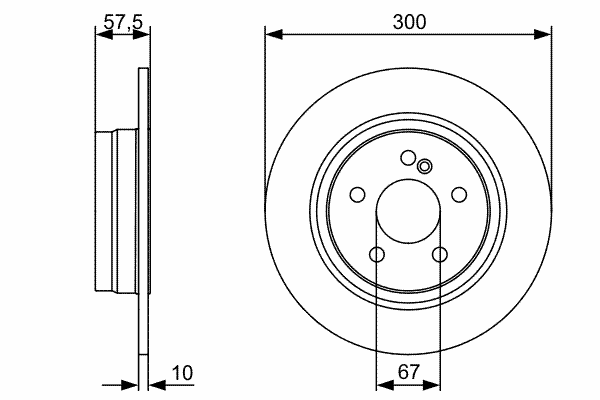 Тормозной диск BOSCH 0 986 479 410
