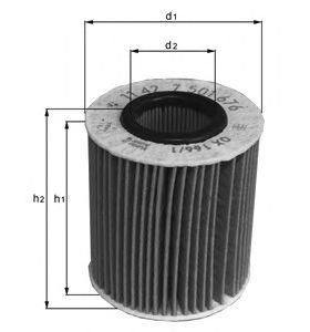 Масляный фильтр MAHLE OX 166/1D
