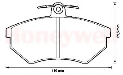 Тормозные колодки JURID 571357D
