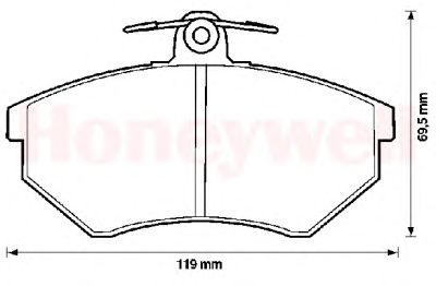 Тормозные колодки JURID 571376D
