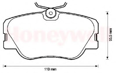 Тормозные колодки JURID 571382J