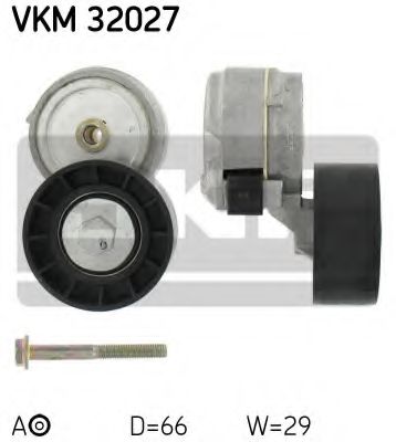Натяжной ролик поликлинового ремня SKF VKM 32027